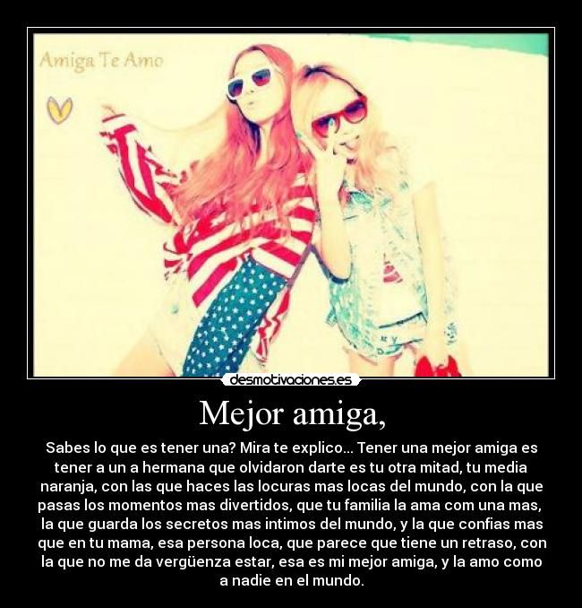 Mejor amiga, - 