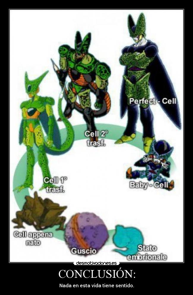 CONCLUSIÓN: - Nada en esta vida tiene sentido.