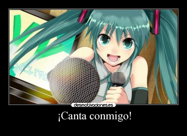 carteles canta con miku hecho clantortuga desmotivaciones