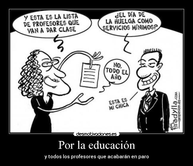 Por la educación -