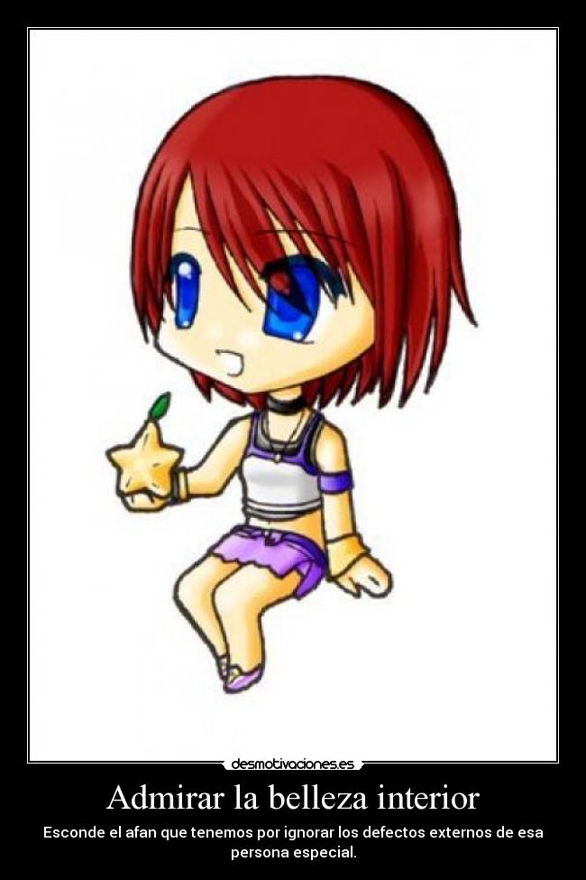 Admirar la belleza interior -