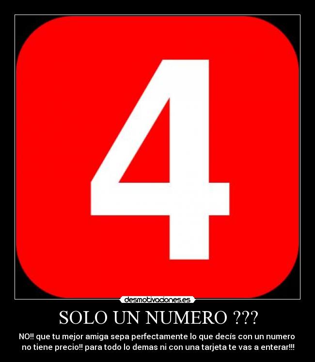 SOLO UN NUMERO ??? - 