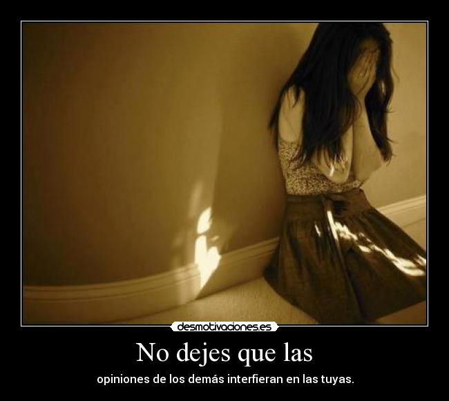 No dejes que las - 