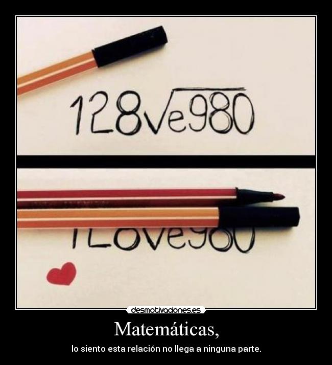 Matemáticas, -