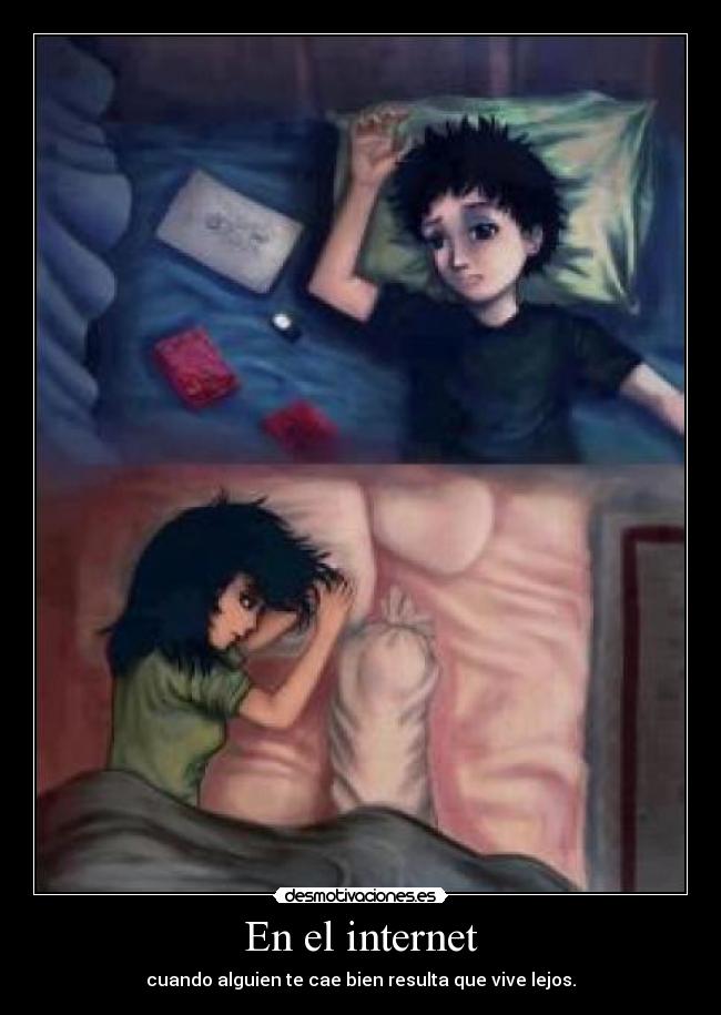 En el internet -