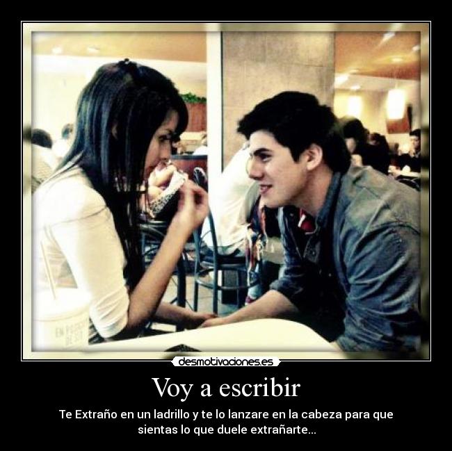 Voy a escribir -