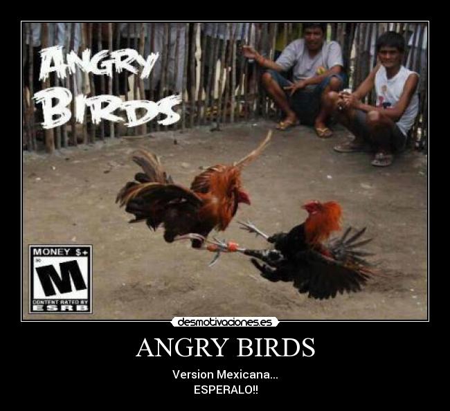 ANGRY BIRDS - Version Mexicana...
ESPERALO!!