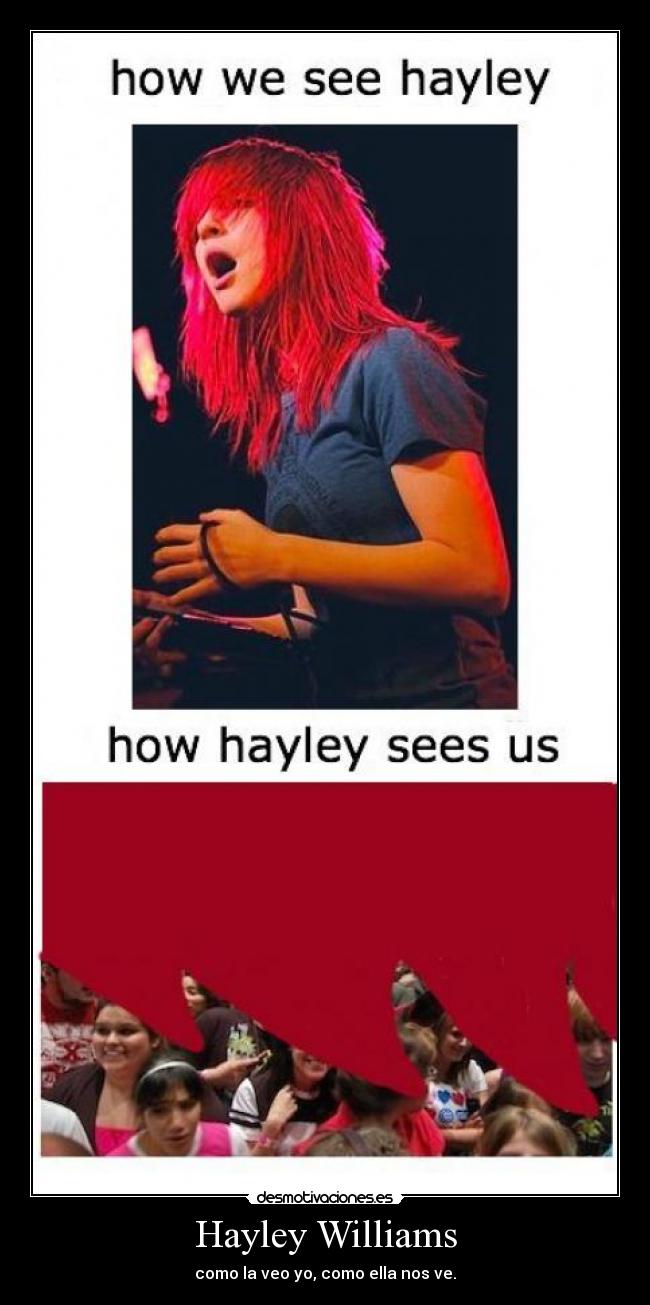Hayley Williams - como la veo yo, como ella nos ve.