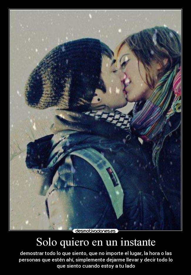 Solo quiero en un instante - 