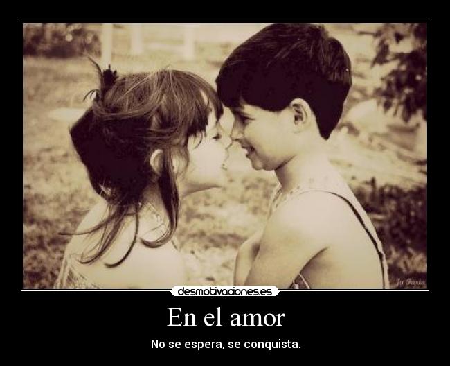 En el amor -