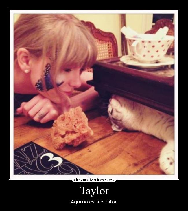 carteles aqui esta raton taylor swift desmotivaciones