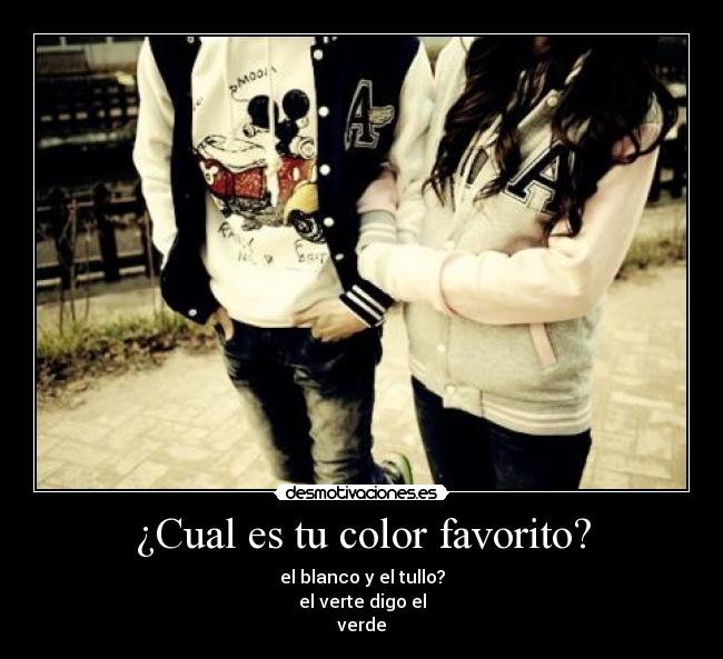 ¿Cual es tu color favorito? - 