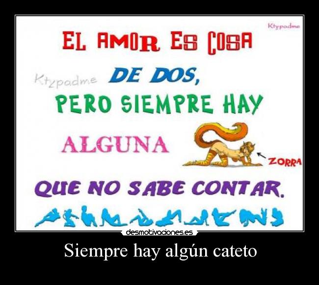 Siempre hay algún cateto -