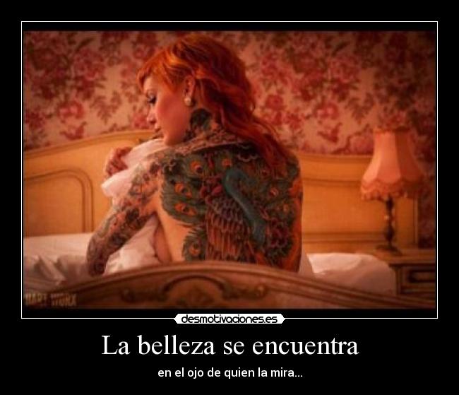 La belleza se encuentra -