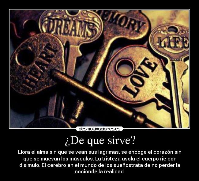 ¿De que sirve? - 