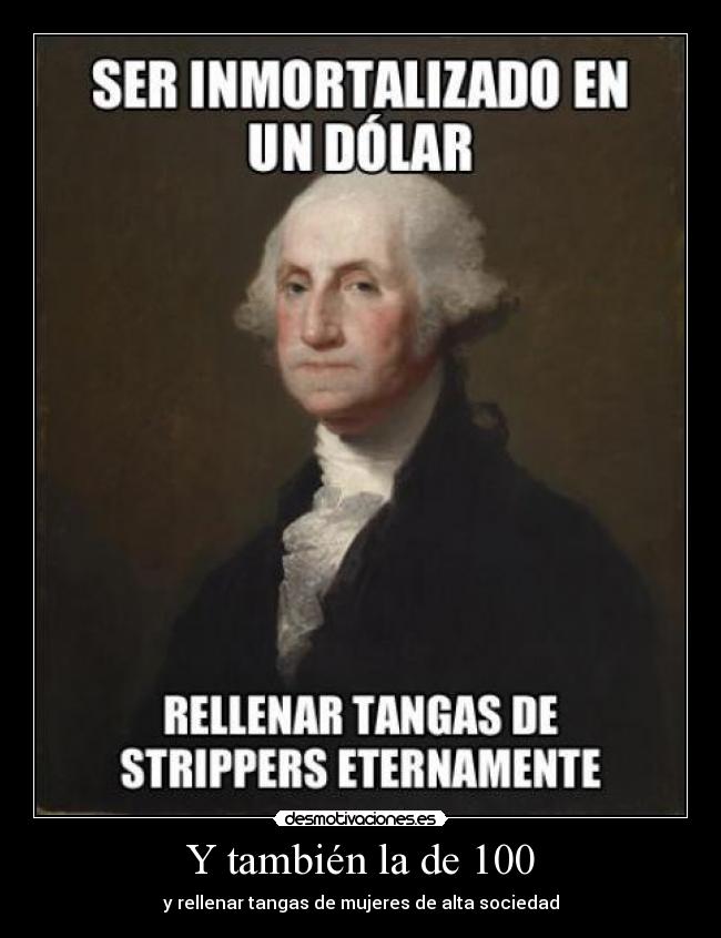 Y también la de 100 - y rellenar tangas de mujeres de alta sociedad