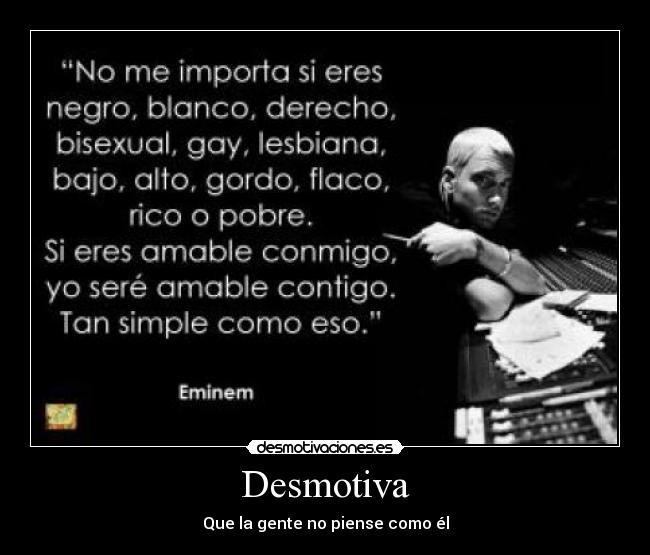 Desmotiva - Que la gente no piense como él