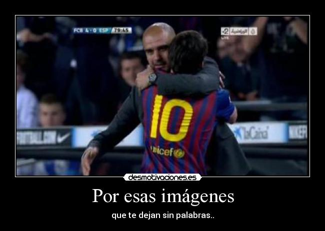 carteles camp nou messi dedica ultimo gol pep desmotivaciones