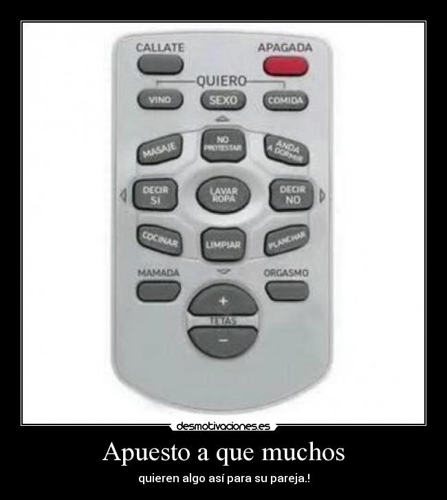 Apuesto a que muchos - quieren algo así para su pareja.!