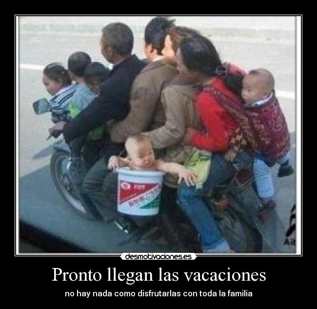 Pronto llegan las vacaciones -