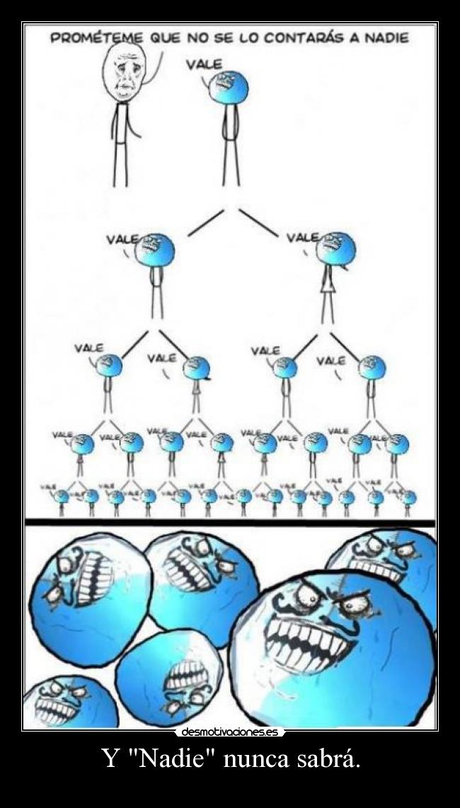 Y Nadie nunca sabrá. -