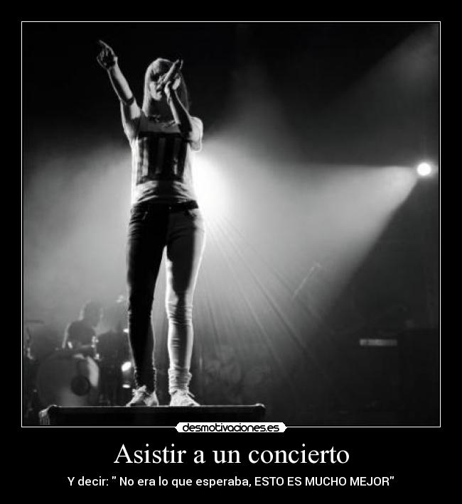 carteles avril lavigne black star avrileros abbey dawn paramore hayley williams concierto asistir mejor mucho desmotivaciones