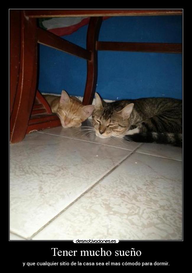 Tener mucho sueño - 
