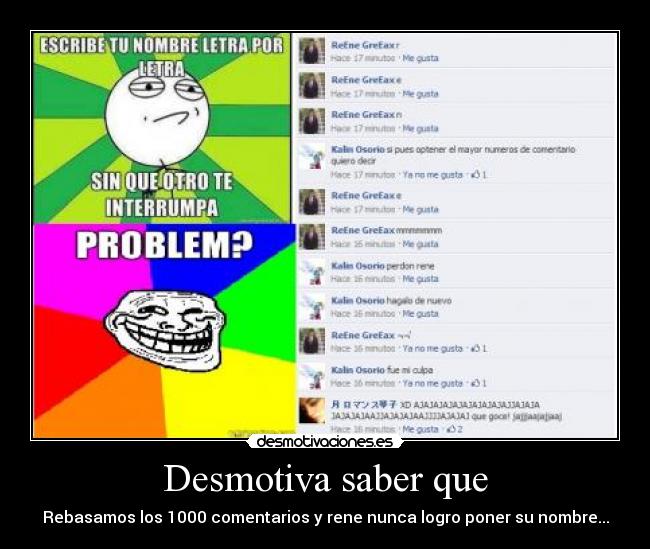 Desmotiva saber que - 