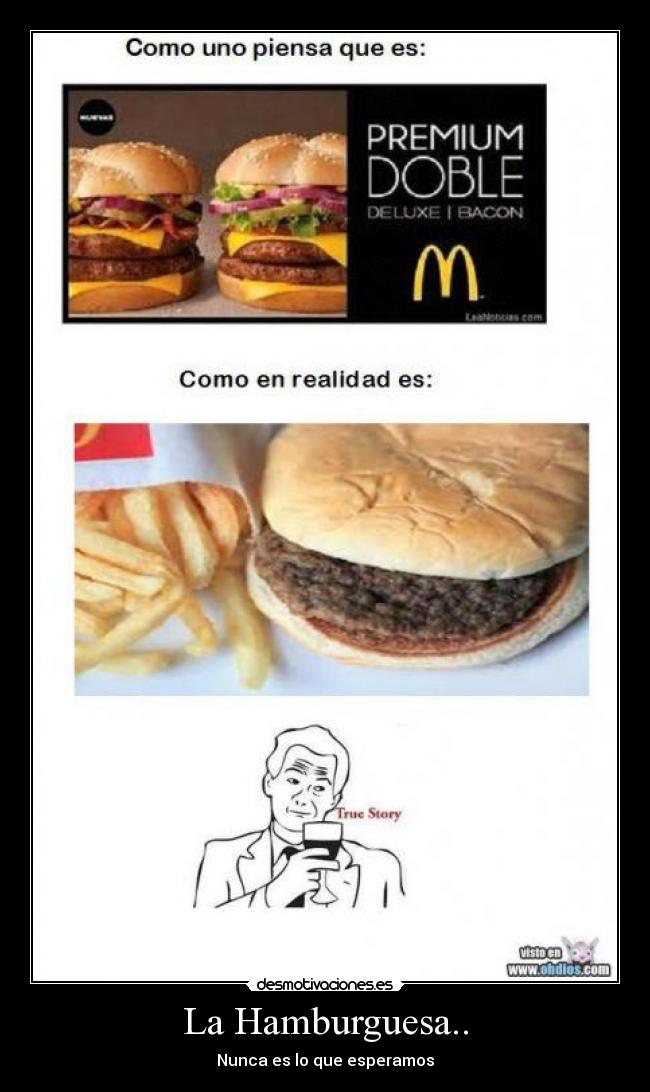 La Hamburguesa.. - Nunca es lo que esperamos