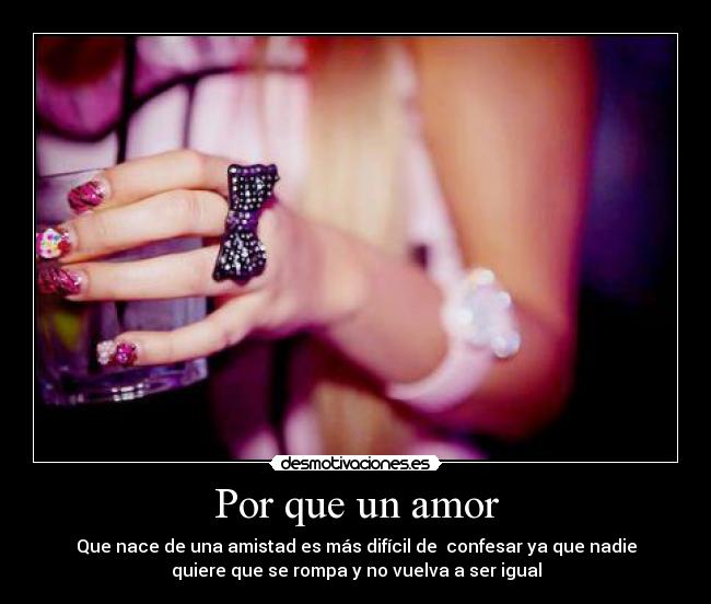 Por que un amor -