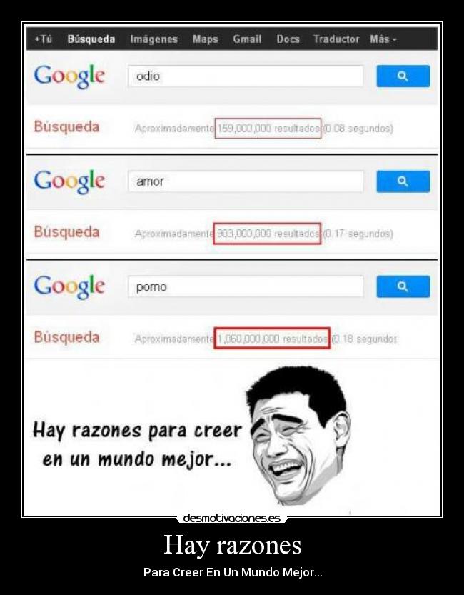 Hay razones - Para Creer En Un Mundo Mejor...