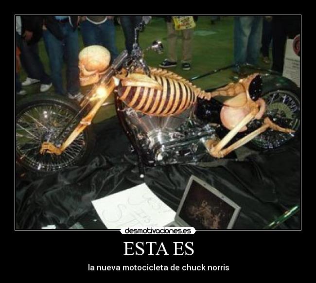 ESTA ES - la nueva motocicleta de chuck norris