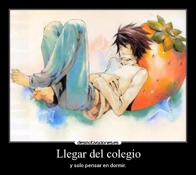 Llegar del colegio -