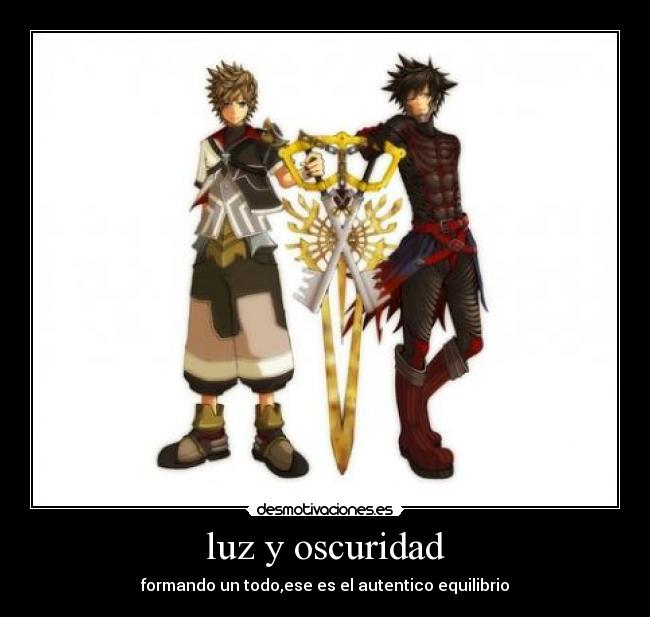 luz y oscuridad - formando un todo,ese es el autentico equilibrio