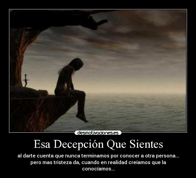 Esa Decepción Que Sientes -