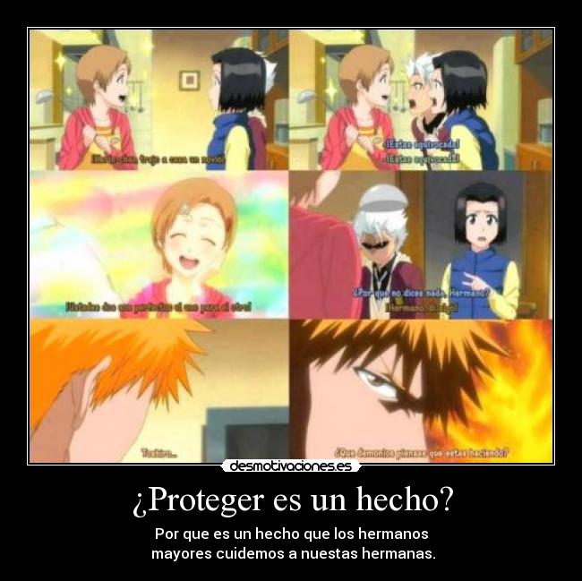 ¿Proteger es un hecho? - Por que es un hecho que los hermanos
 mayores cuidemos a nuestas hermanas.