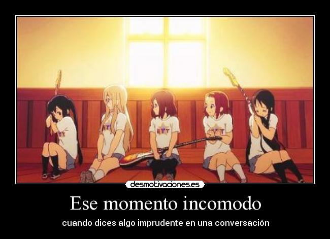 Ese momento incomodo - cuando dices algo imprudente en una conversación