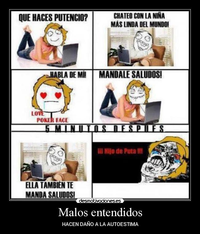 Malos entendidos - HACEN DAÑO A LA AUTOESTIMA