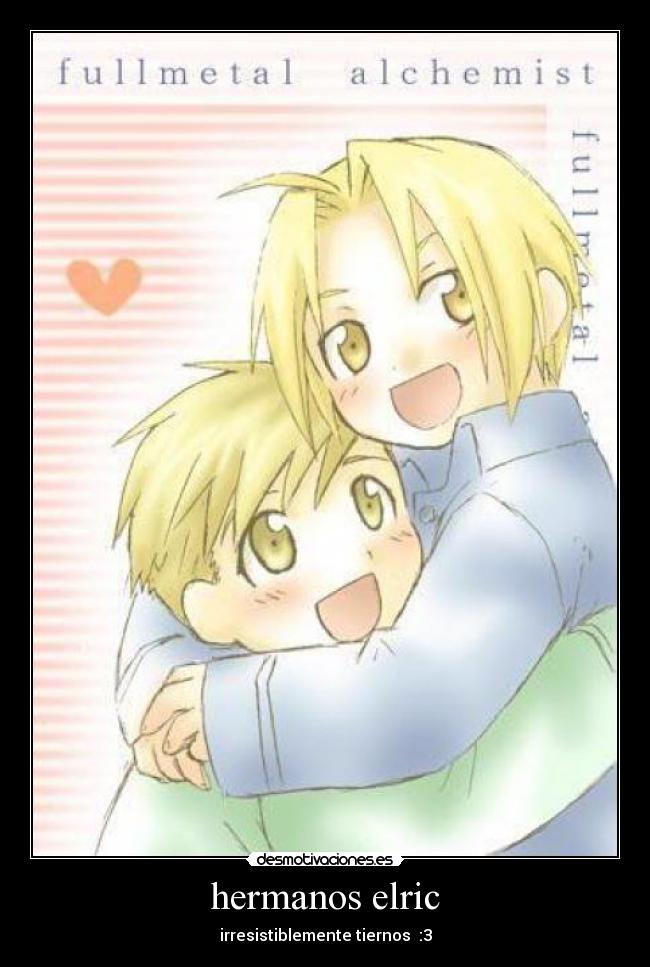 hermanos elric - irresistiblemente tiernos :3