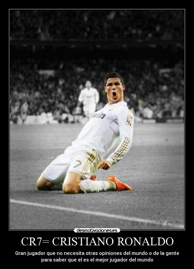 CR7= CRISTIANO RONALDO -
