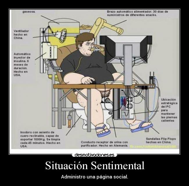 Situación Sentimental - Administro una página social.