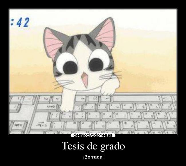 Tesis de grado - ¡Borrada!