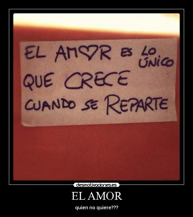 EL AMOR -