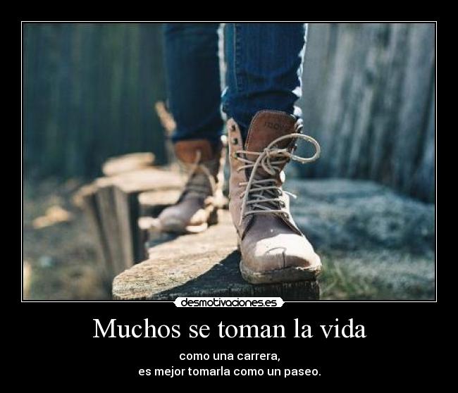 Muchos se toman la vida -