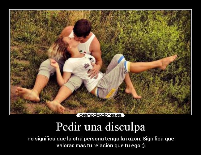 Pedir una disculpa - 