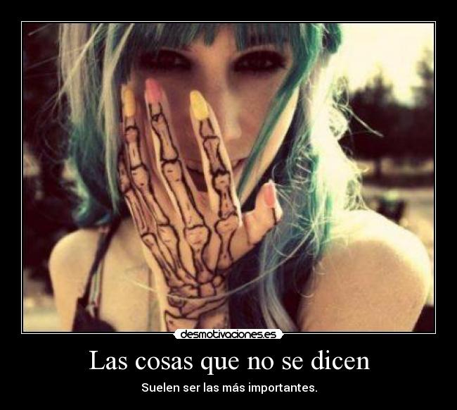 Las cosas que no se dicen - 