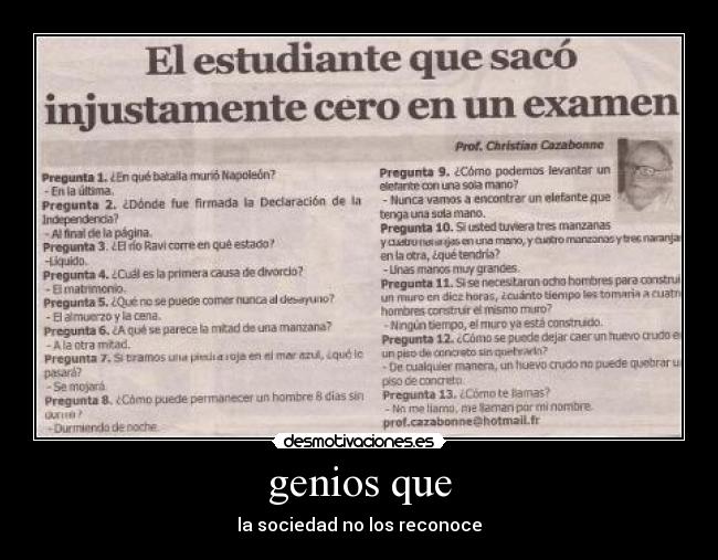 genios que - 