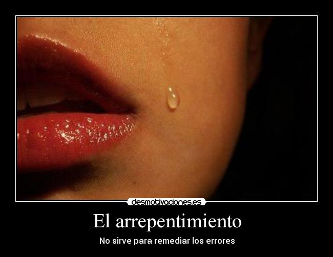 El arrepentimiento -