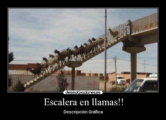 Escalera en llamas!! - Descripción Gráfica