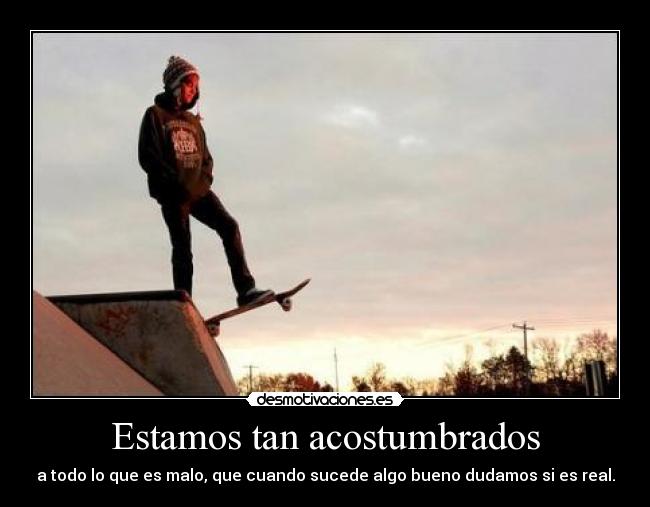 Estamos tan acostumbrados - 